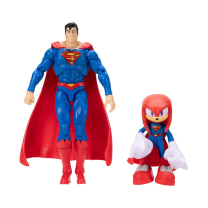Sonic The Hedgehog Crossover x DC Action Figure Set - Superman & Knuckles (Jakks Pacific)
