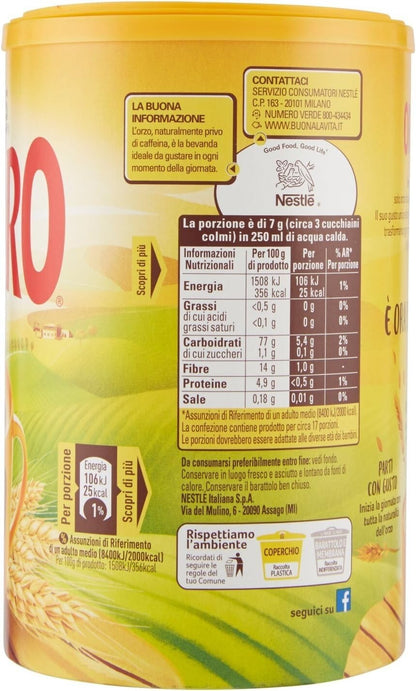 Nestlé Orzoro Orzo Solubile - Barattolo da 120g (Gusto Intenso)