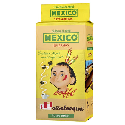 Passalacqua Mexico Caffè Macinato - Confezione Sottovuoto da 250g (100% Arabica)
