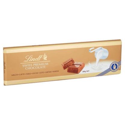 Lindt Swiss Premium Chocolate - Tavoletta Cioccolato al Latte (Formato 300 gr)