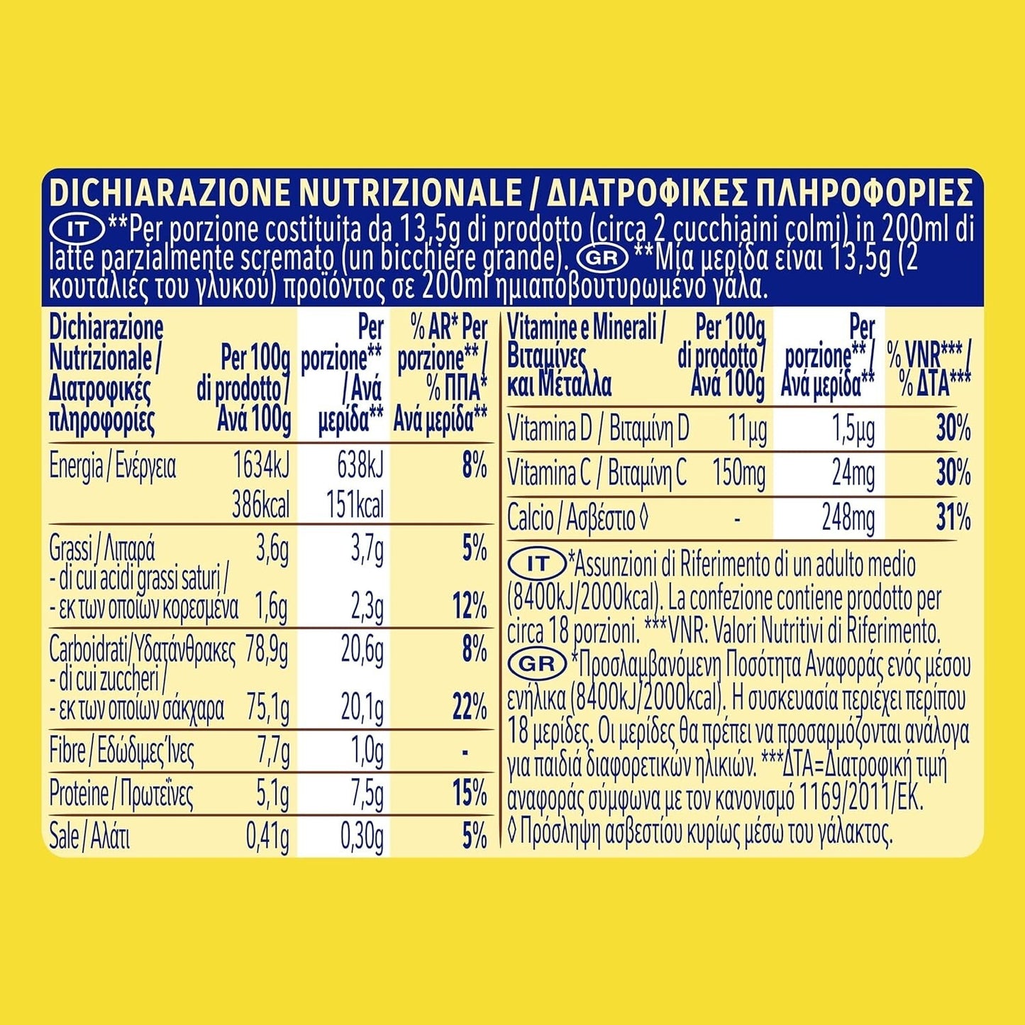 Nestlé Nesquik Solubile 250 gr in Polvere per Latte - Barattolo
