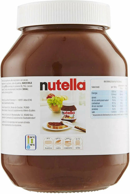 Nutella 950 gr Ferrero - Crema Spalmabile alle Nocciole e Cacao in Vasetto