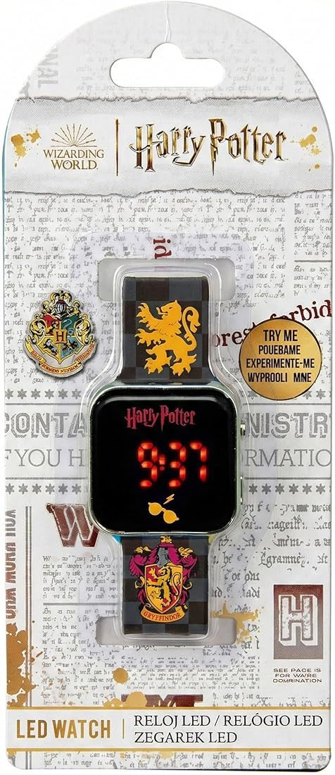 Harry Potter - Orologio LED Digitale con Cinturino Stemma Case di Hogwarts
