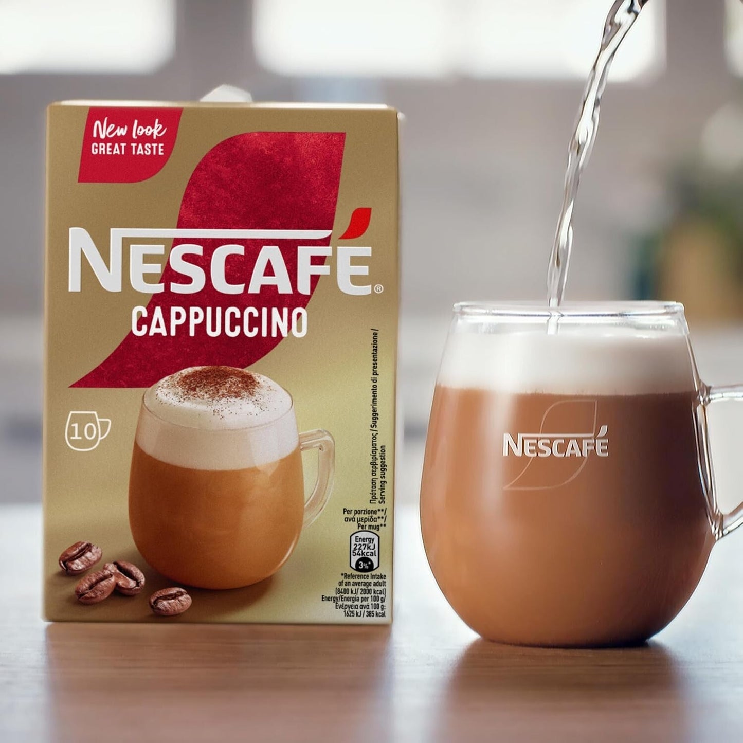 Nescafé Cappuccino Solubile - Confezione da 10 Buste Monodose
