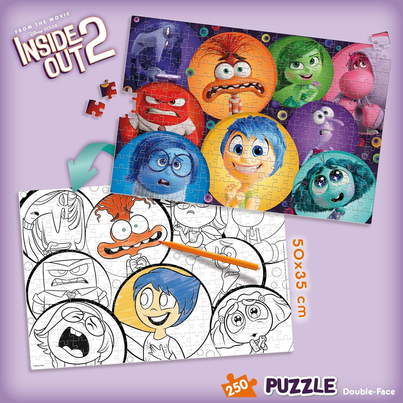 Puzzle Inside Out 2 - 250 pezzi Lisciani 50x35