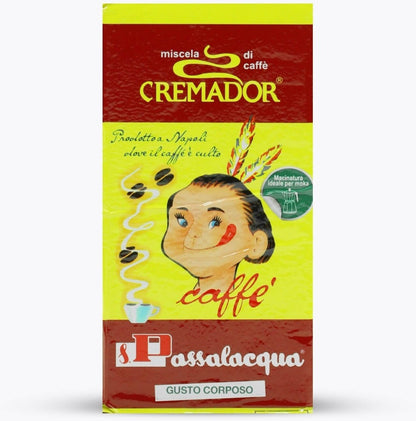 Passalacqua Cremador Caffè Macinato - Confezione Sottovuoto da 250g (Gusto Corposo)