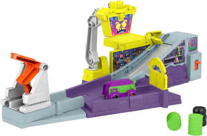 Batwheels Legion of Zoom Launching HQ - Playset Pista con Veicolo Fisher-Price