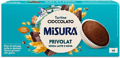 Misura Privolat - Tortine al Cioccolato Senza Latte e Uova - Confezione Scorta