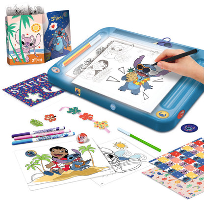 Stitch Drawing School with Light Table - Kit Creativo Lavagna Luminosa Disney (Lisciani)