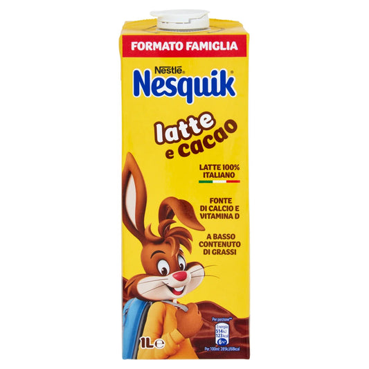 Nesquikl Latte e Cacao Nestlè 1 litro Formato Famiglia Cioccolato