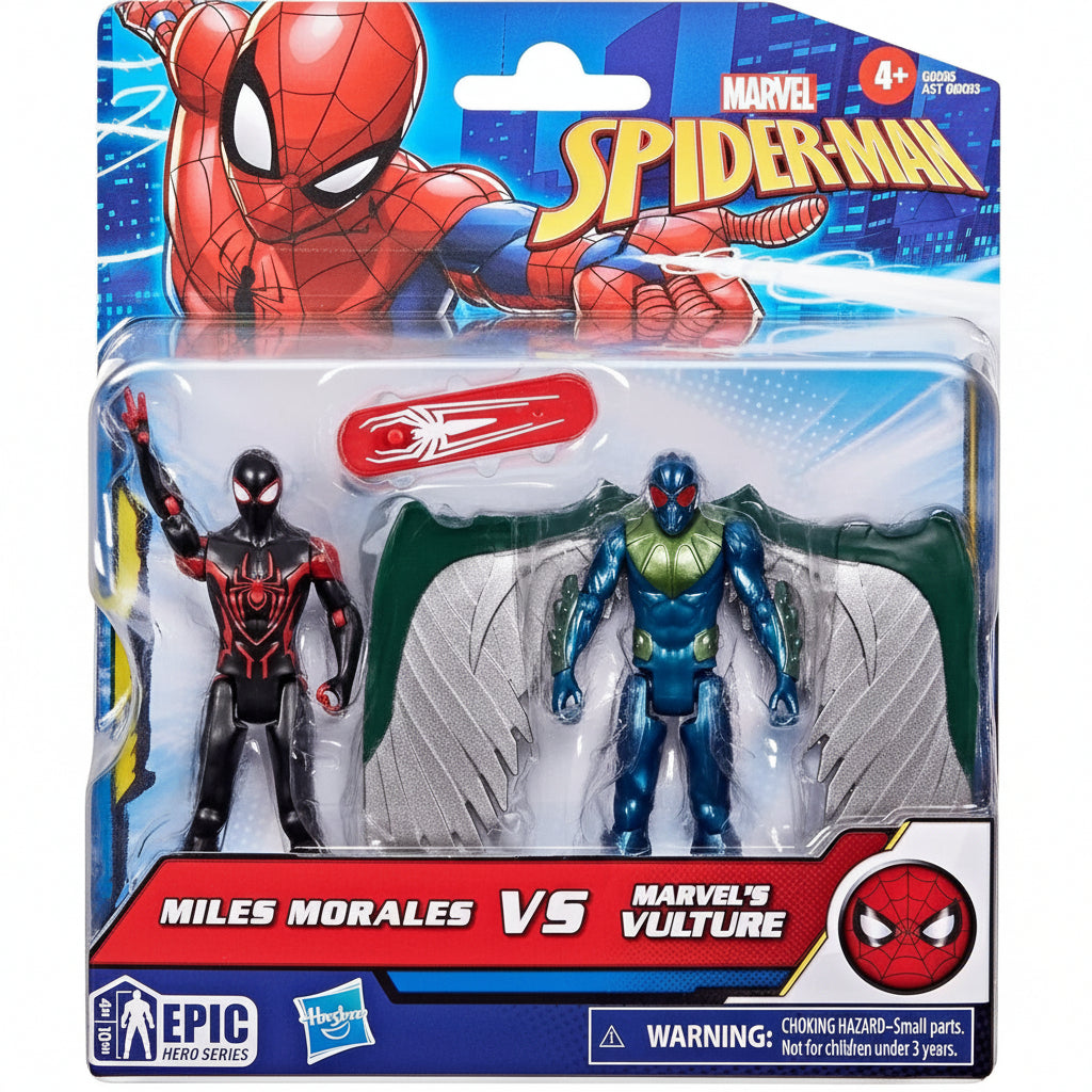 Miles Morales vs Marvel's Vulture Action Figure 10 cm - Epic Hero Series (Hasbro)