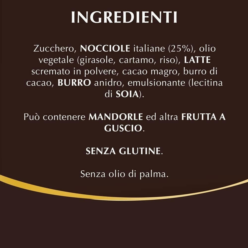 Lindt Nocciole 200 gr - Crema Spalmabile con Pregiate Nocciole Italiane in Vasetto di Vetro