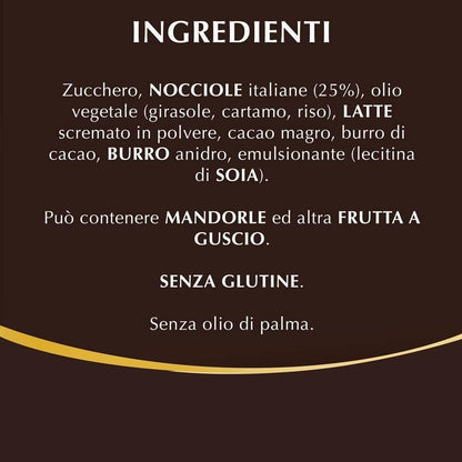 Lindt Nocciole 200 gr - Crema Spalmabile con Pregiate Nocciole Italiane in Vasetto di Vetro
