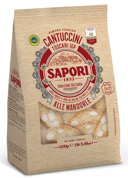 Sapori Cantuccini Toscani IGP Alle Mandorle - Busta Scorta 600g