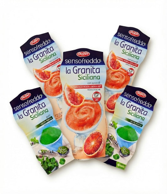 Dolfin Sensofreddo - La Granita Siciliana (Mix Gusti Arancia Rossa e Menta) 5 pz