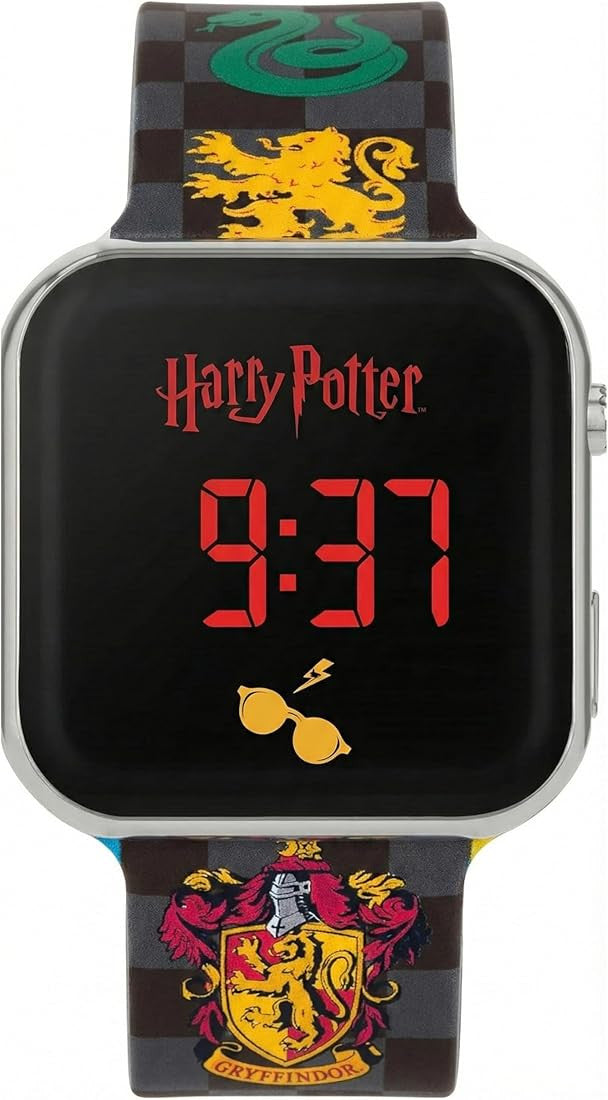 Harry Potter - Orologio LED Digitale con Cinturino Stemma Case di Hogwarts