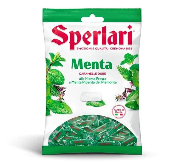 Caramelle Dure Menta Sperlari 420 gr - Alla Menta Fresca e Menta Piperita del Piemonte