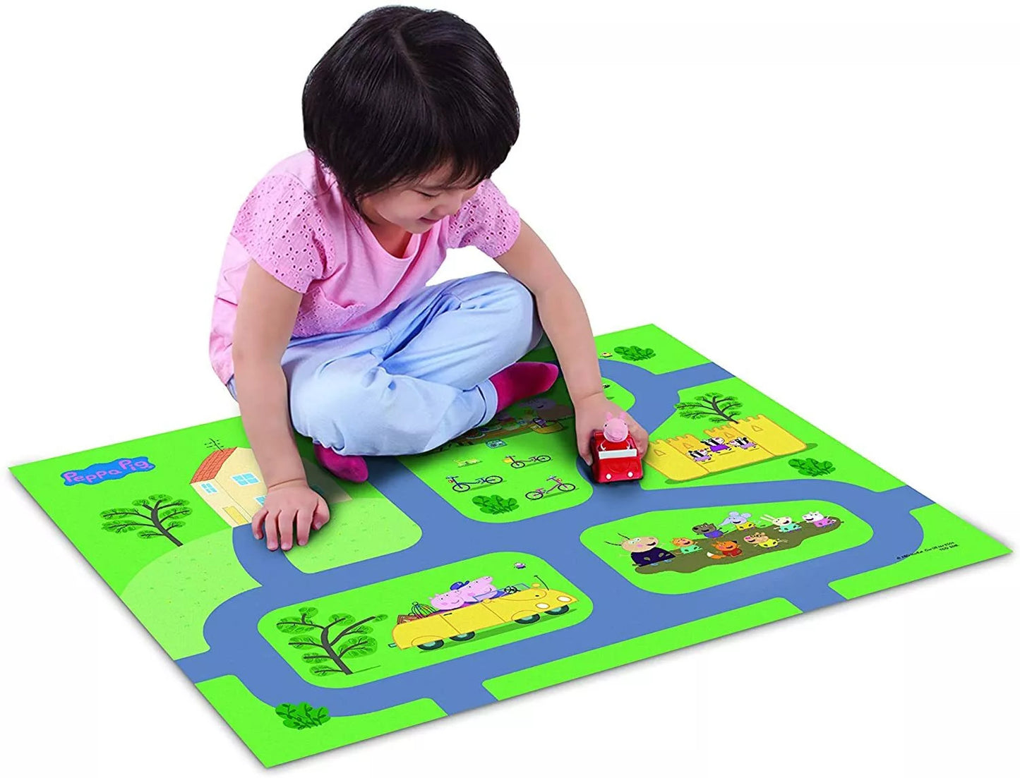 Peppa Pig Megamat Tappeto da Gioco con Veicolo