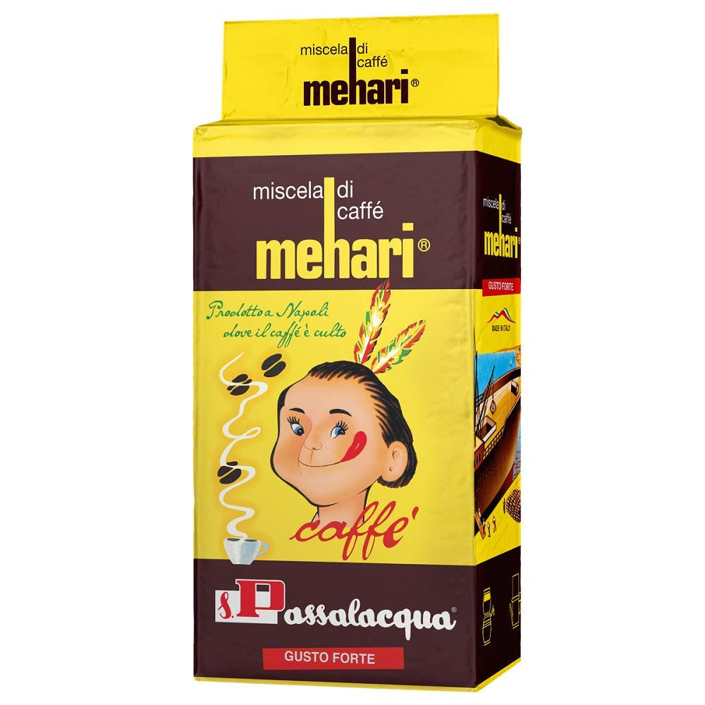 Passalacqua Mehari Caffè Macinato - Confezione Sottovuoto da 250g (Gusto Forte)