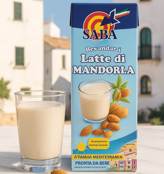 Latte di Mandorla Saba 100 cl Bottiglia tappo richiudibile