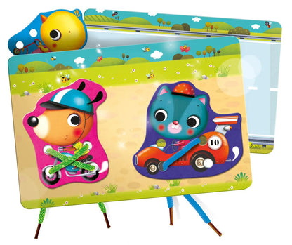 Carotina Baby Lisciani - Lacing Game Gioco di Infilatura per Prima Infanzia
