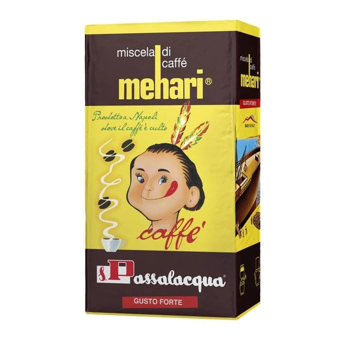 Passalacqua Mehari Caffè Macinato - Confezione Sottovuoto da 250g (Gusto Forte)