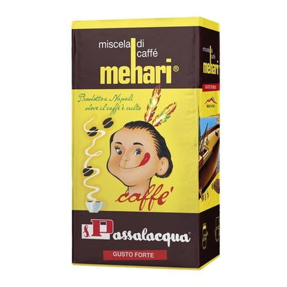 Passalacqua Mehari Caffè Macinato - Confezione Sottovuoto da 250g (Gusto Forte)