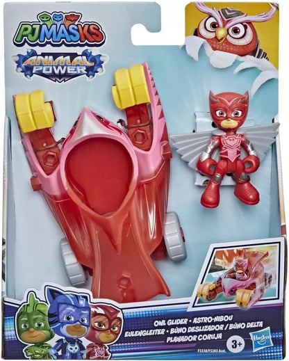 PJ Masks Animal Power Owl Glider - Veicolo e Action Figure Gufetta Hasbro