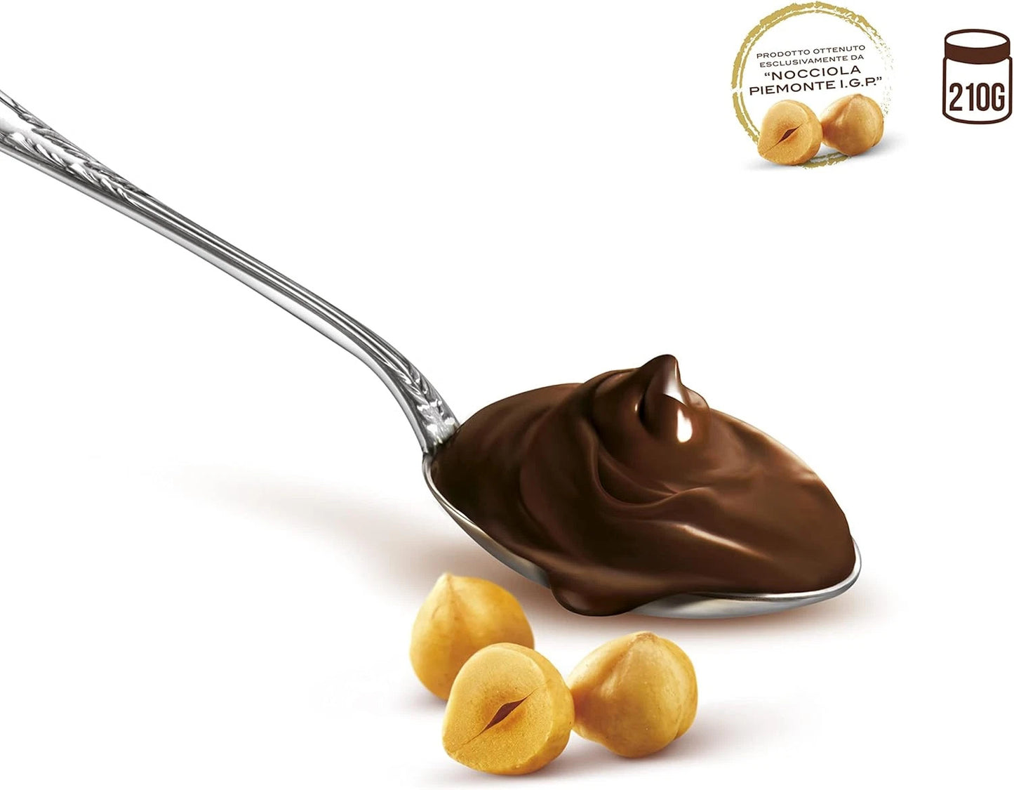 Caffarel Gianduia 1865 - Crema Gianduja Fondente con 40% di Nocciole in Vasetto di Vetro