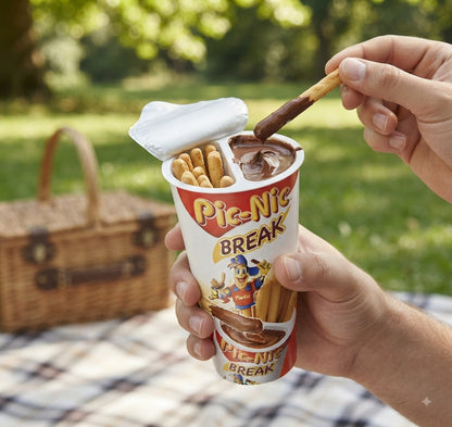 Pic-Nic Break 10 pezzi di Snack in Bicchiere con Grissini e Crema al Cacao