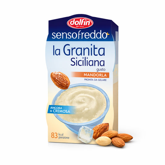 Granita Mandorla Dolfin 3 confezioni Siciliana Senza Glutine 6 Granite Almond