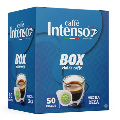 Caffè Intenso Miscela Deca Cialde Compostabili ESE 44 mm - Confezione da 50 Cialde