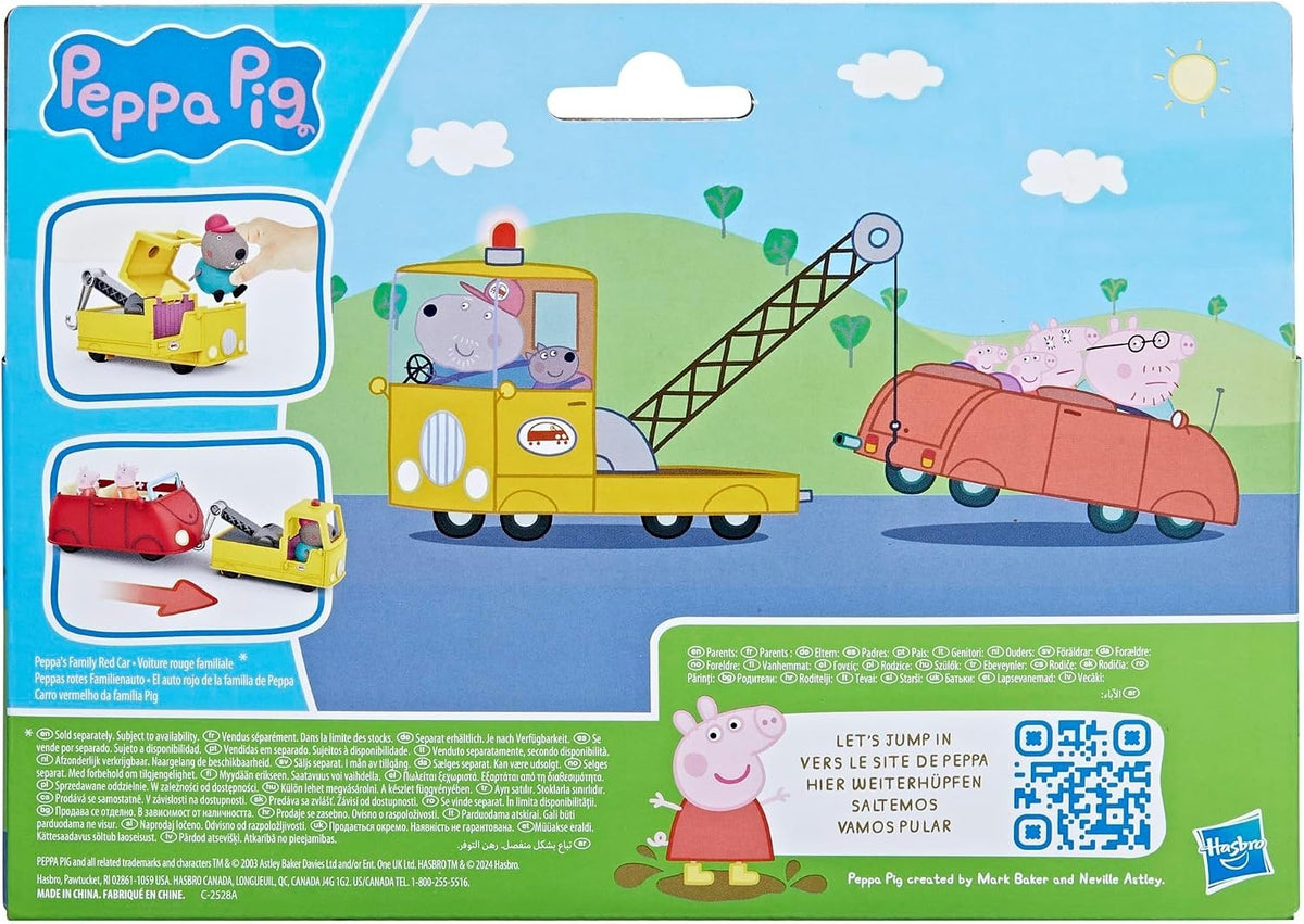 Peppa Pig - Il Carro Attrezzi di Nonno Cane con Personaggio Gru Girevole Hasbro