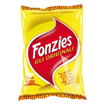 Fonzies Gli Originali - Croccantini di Mais al Formaggio Non Fritti 10 Pezzi