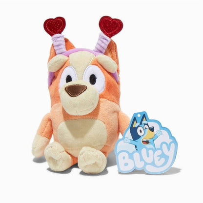 Bluey - Peluche Ufficiale Edizione Speciale con Cerchietto Cuori 19 cm Morbido