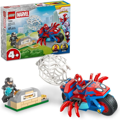 LEGO La Moto di Spidey contro Rhino set 11206 Marvel Spidey e i suoi amici 61 pz