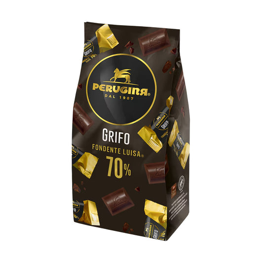 NERO PERUGINA GRIFO 70% Cioccolato Fondente Cacao Luisa 180 gr Sacchetto
