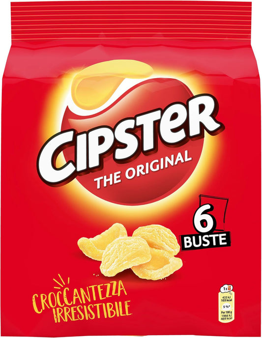 Cipster The Original Patatine Croccanti da Impazzire -Doppio Multipack 2x6 Buste