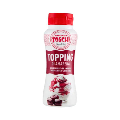 Toschi - Topping di Amarena 200 gr in Flacone Antigoccia per Gelati e Dessert