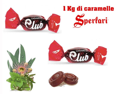 Caramelle Club Sperlari 1 kg - Caramelle Incartate Singolarmente