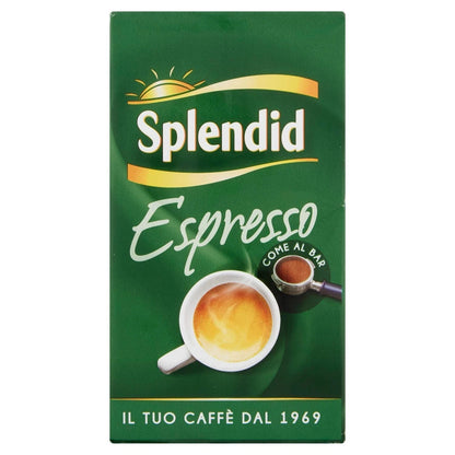 Splendid Espresso Caffè Come al Bar Macinato - Confezione Sottovuoto da 250g