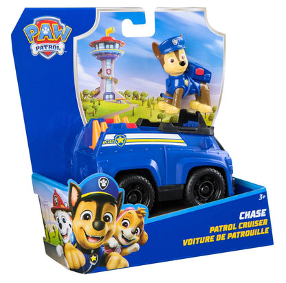 Paw Patrol Chase Patrol Cruiser - Veicolo con Personaggio Spin Master