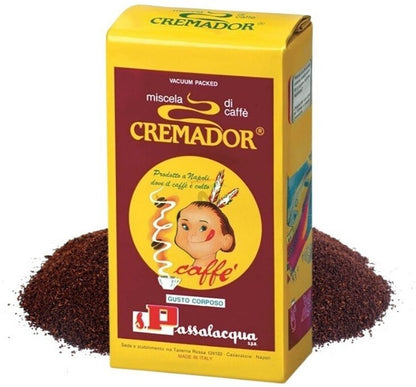 Passalacqua Cremador Caffè Macinato - Confezione Sottovuoto da 250g (Gusto Corposo)