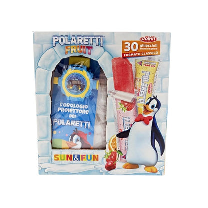 Polaretti Ghiaccioli Frutta 30 pz con OROLOGIO Senza Glutine Dolfin