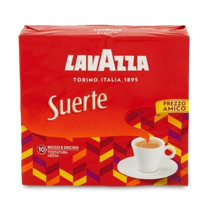 Lavazza Suerte Caffè Macinato per Moka - Confezione Sottovuoto