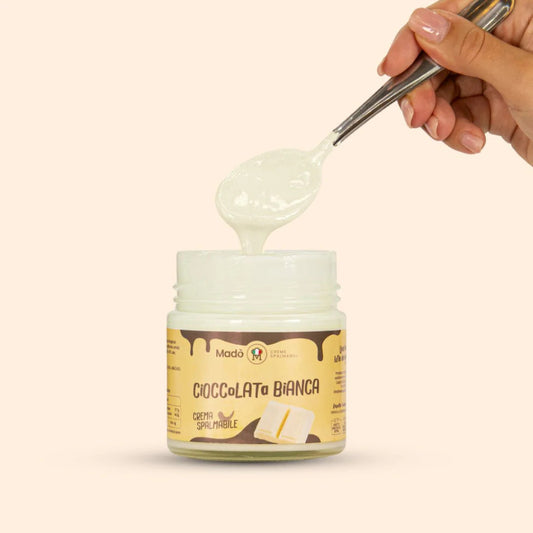 Madò - Crema Spalmabile alla Cioccolata Bianca 200 gr in Vasetto di Vetro