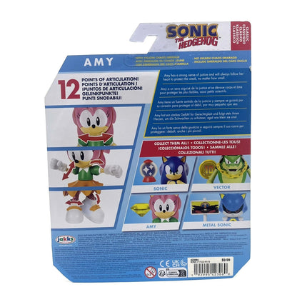 Sonic The Hedgehog Mini Figure & 2 Collector Cards - Amy Rose