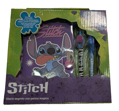 Disney Stitch - Diario Segreto con Penna Magica ad Inchiostro Invisibile e Lucchetto
