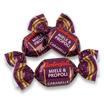 Ambrosoli Caramelle Miele e Propoli con Echinacea e Rosa Canina - 100% Naturali Gluten Free