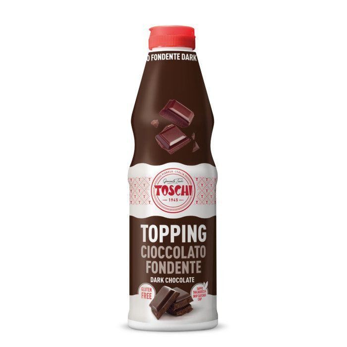 Toschi - Topping 1 kg Cioccolato Fondente (Dark Chocolate) in Flacone Antigoccia